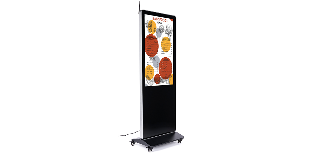 Media player with content management software for digital signage